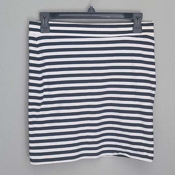 3 for $25 Two size small Y2K Mini Skirts Blue Peplum Black & White Stripes - Picture 5 of 6